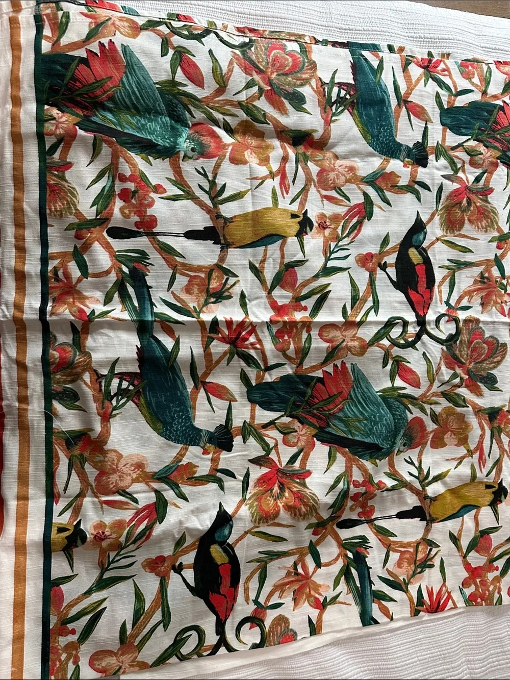 Opalhouse Tropical Bird Shower Curtain with Bath Mat